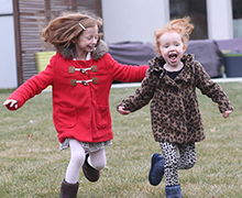 Sisters running