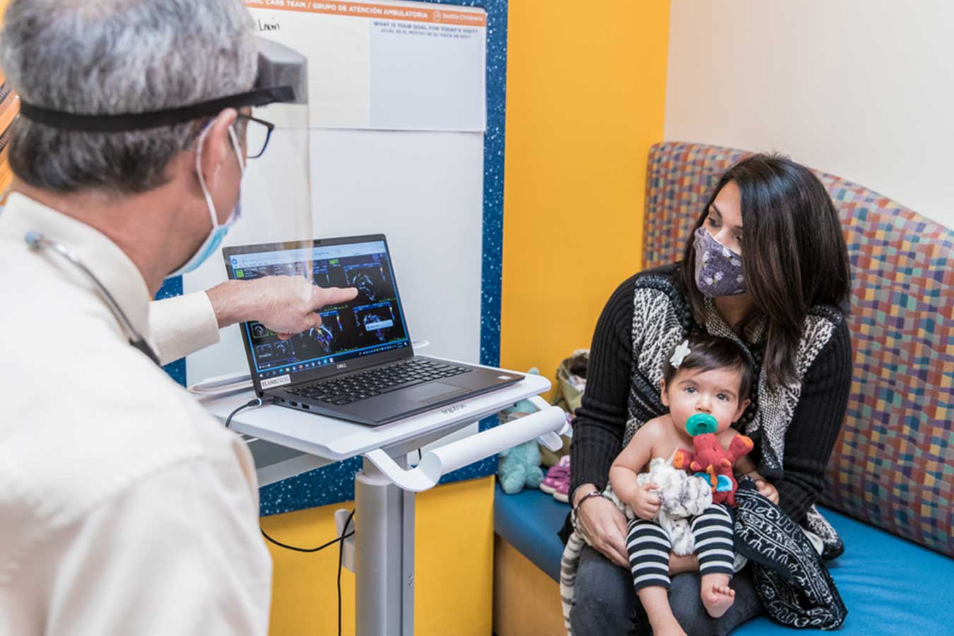 Seattle Children's Heart Center patient consults with a provider