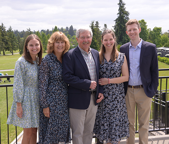 Sheryl Gudaitis, clinical nurse manager, Seattle Children&rsquo;s; Children&rsquo;s Circle of Care donor, pictured with her family