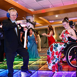 Seattle Children's patients on a dance floor