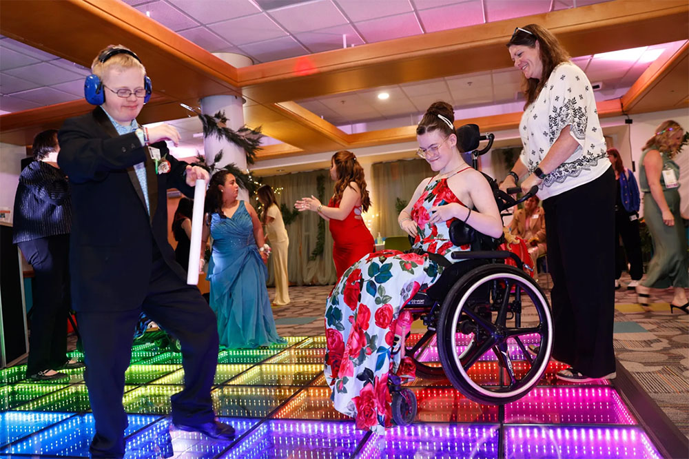 Seattle Children's patients on a dance floor