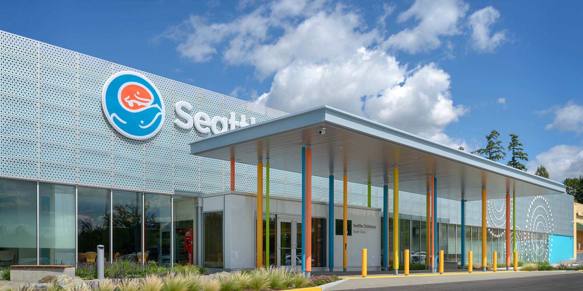 An exterior view of Seattle Children's South Clinic in Federal Way