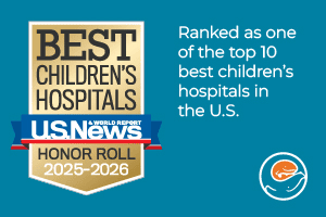 U.S. News and World Report Best Children's Hospitals badge