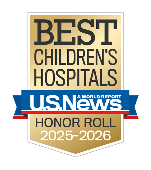 Consistently ranked one of the nation&rsquo;s best children&rsquo;s hospital by US News and World Report