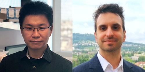 Edward Song, PhD (left) and Andrea Timpanaro, PhD