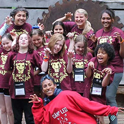Children pose for a picture