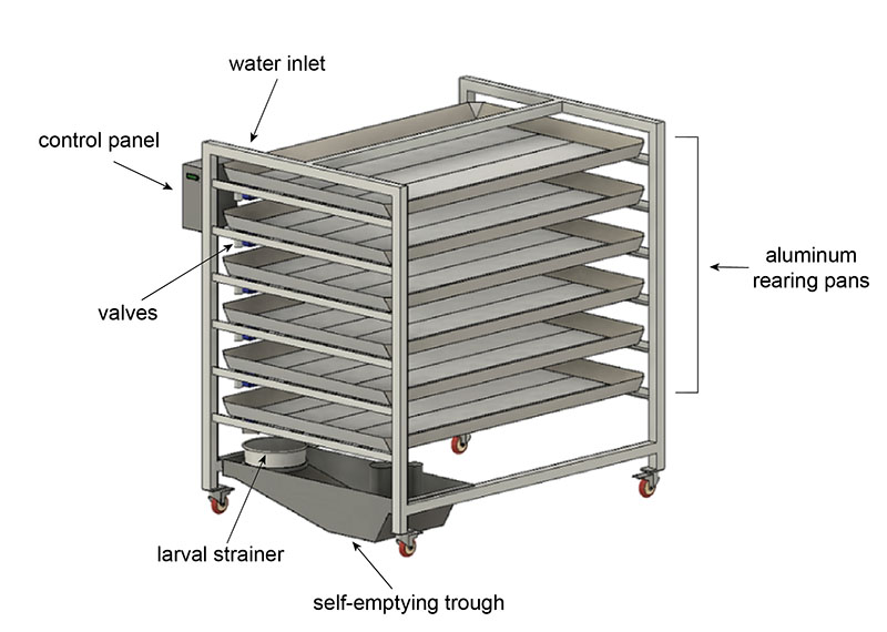 Final design of the Pupation Station